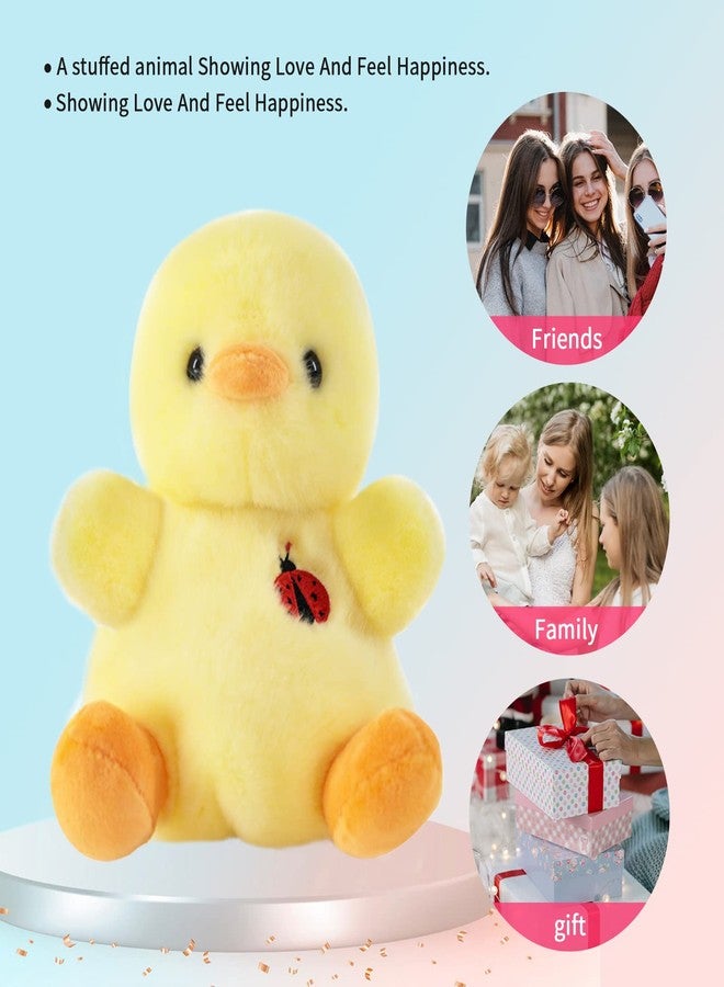Sew Butiful 8" Duck Stuffed Animals Plush, Cute Plushies for Animal Themed Parties Teacher Student Award, Animal Toys for Baby, Boy, Girls, Great for Nursery, Room Decor, Bed (Duck) - Image 2